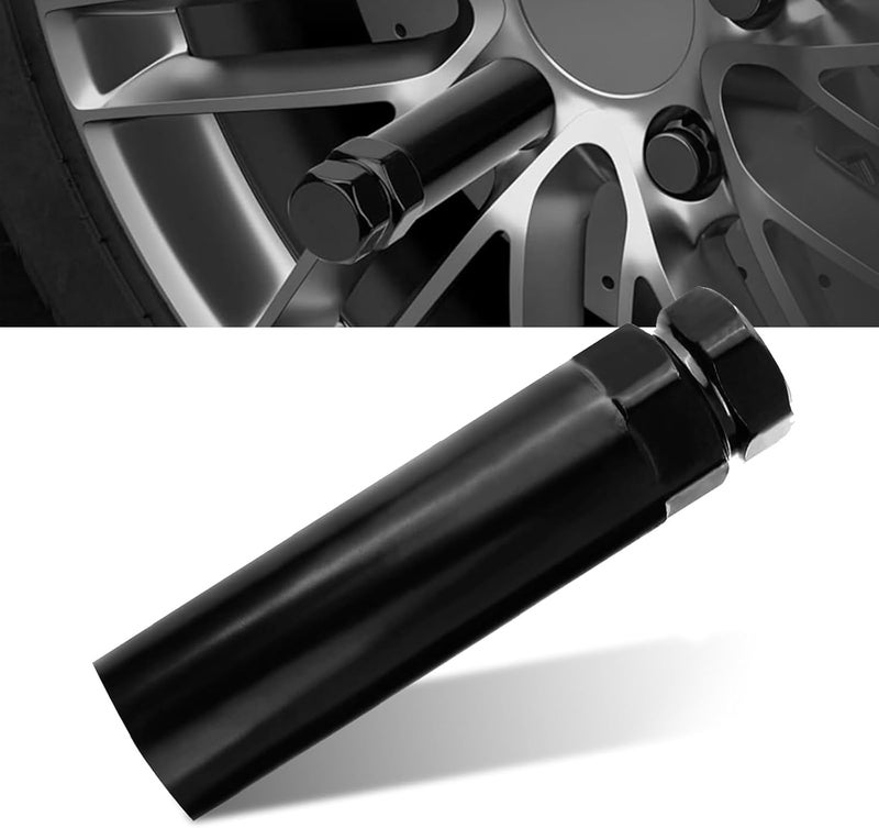 MLY 7 Spline Lug Nut Key, Lug Nut Socket, Wheel Lock Removal Tool for 19 mm(3/4 Inch) & 21 mm(13/16 Inch), Hex Socket Wrench Replacement for Wheel LugNut Drive Lock (Black) - Image 1
